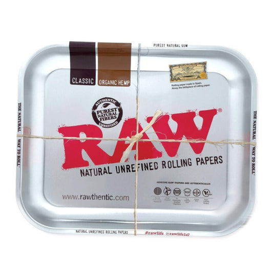RAW Iso Metallitarjotin Hopea