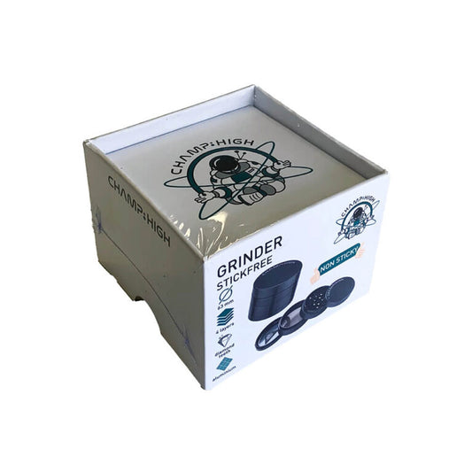 Champ High Neliosainen Grinderi Musta 63mm